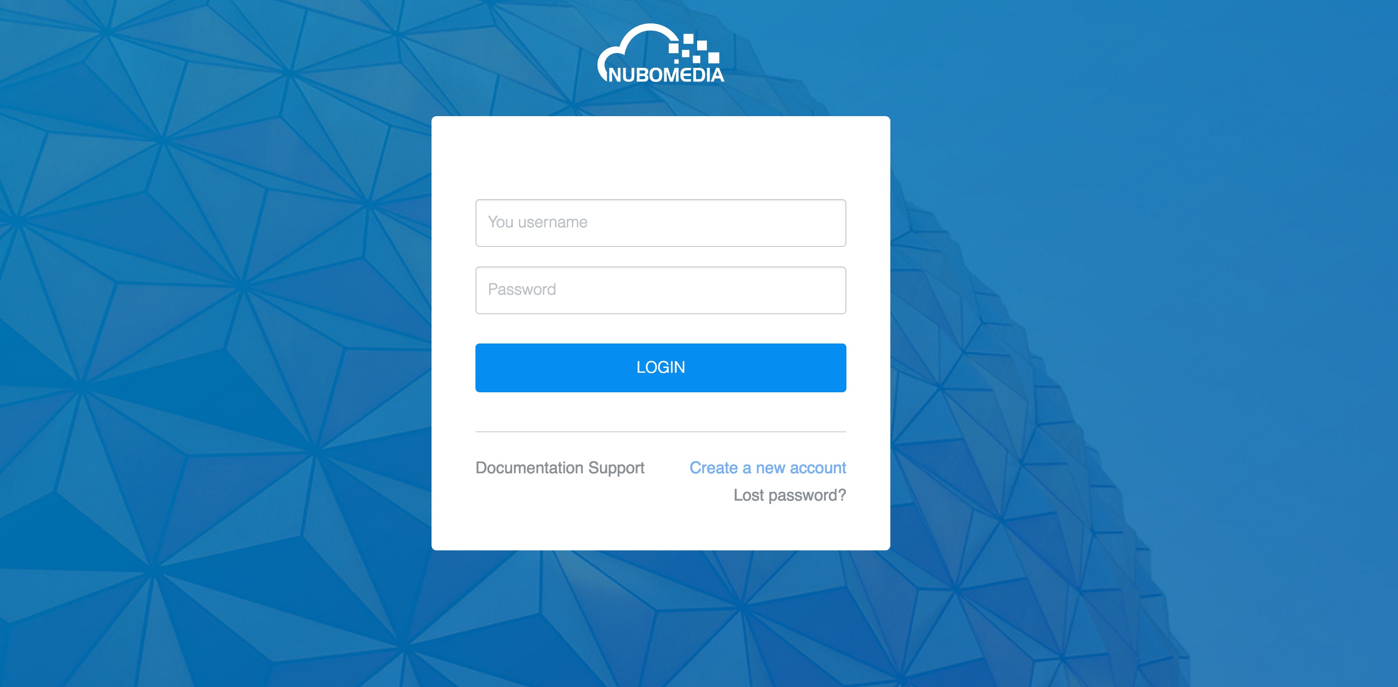Paas Manager Gui - Login Page